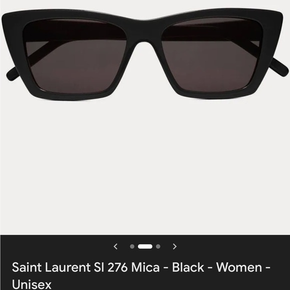 Saint Laurent Black Square Sunglasses main image 8
